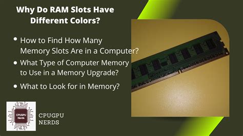  why are ram slots different colors